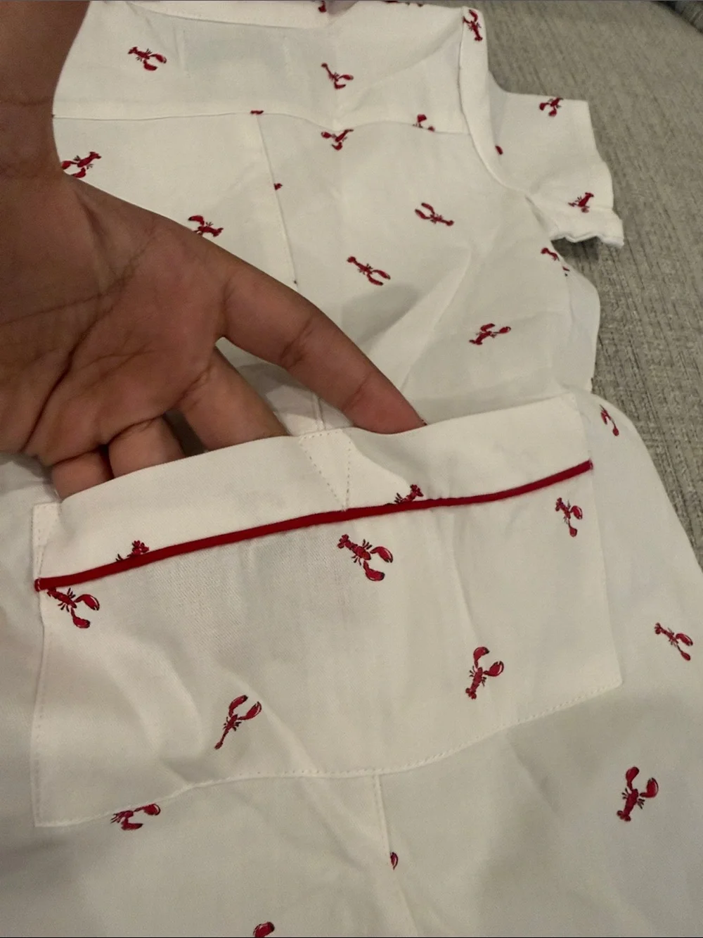 Petite Plume Baby twill summer Boy Romper Size 3-6 months